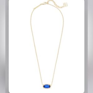 Kendra Scott Elisa Gold Pendant Necklace - Cobalt Cat’s Eye
